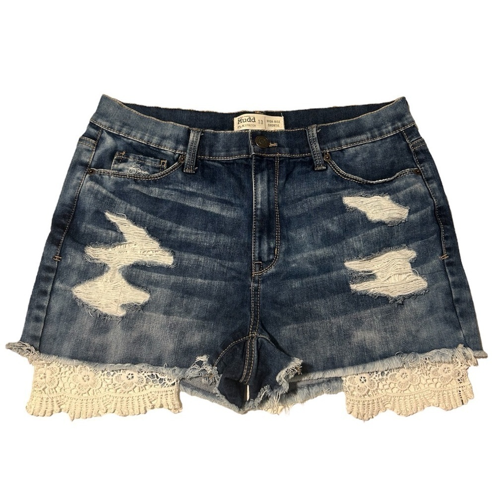 {Mudd} High-Rise Shortie Flex Stretch Jean Shorts